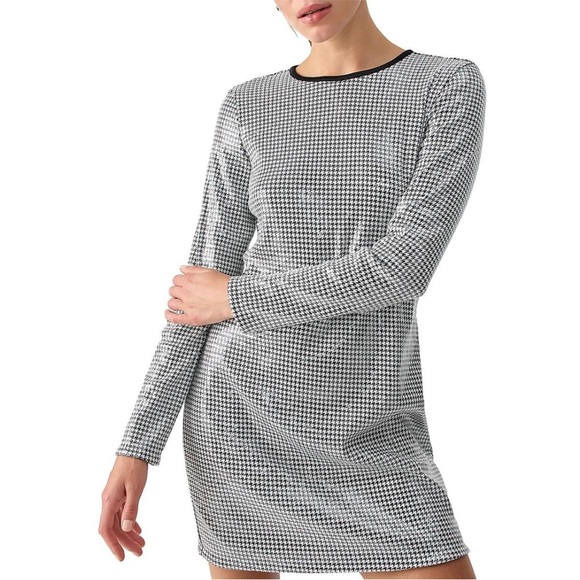 Sanctuary 🌺Elegant Black and White Houndstooth Dress - Picture 1 of 3